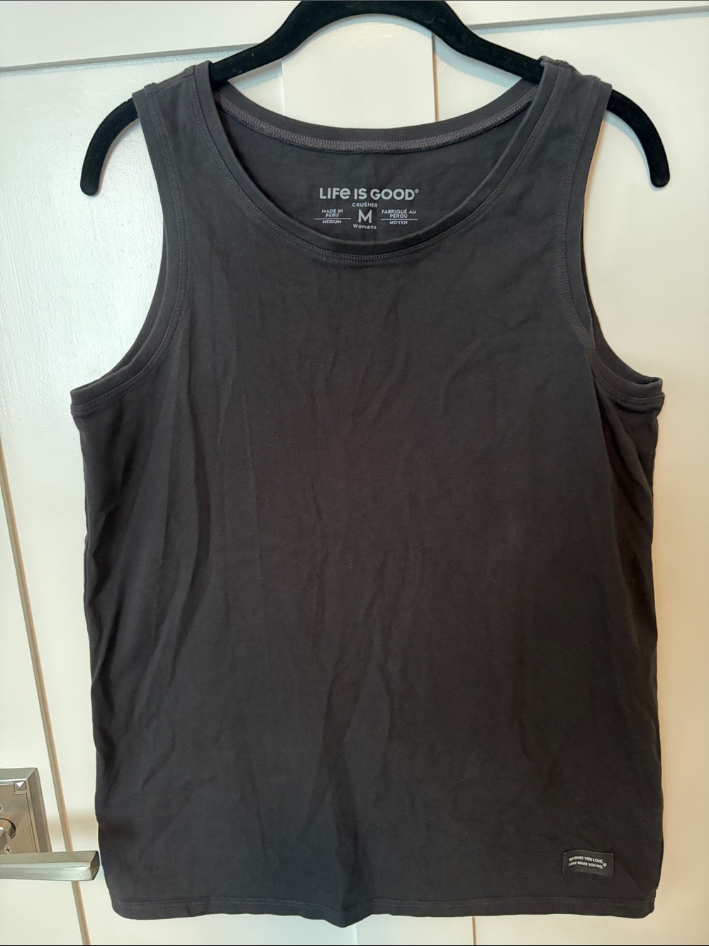 Life Is Good Women’s Charcoal Gray Crusher Tank